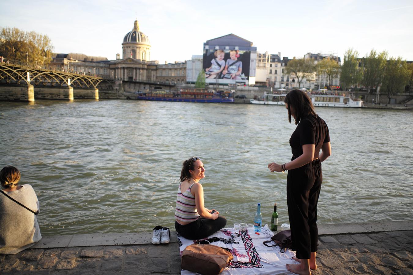 Así es la «playa» de París. 