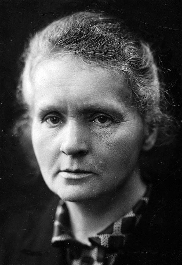 Retrato de Marie Curie. 