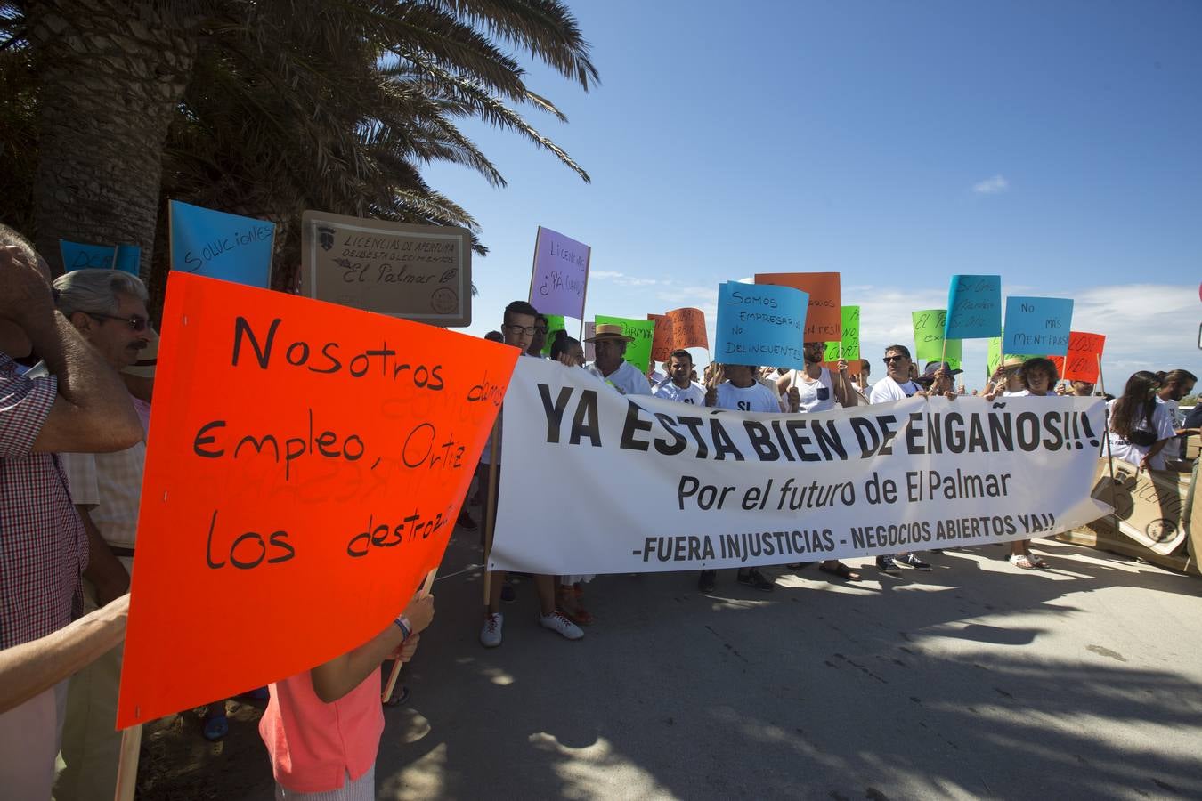 Manifestación en El Palmar