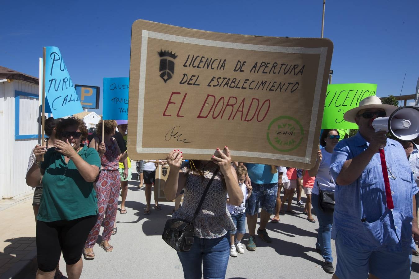 Manifestación en El Palmar