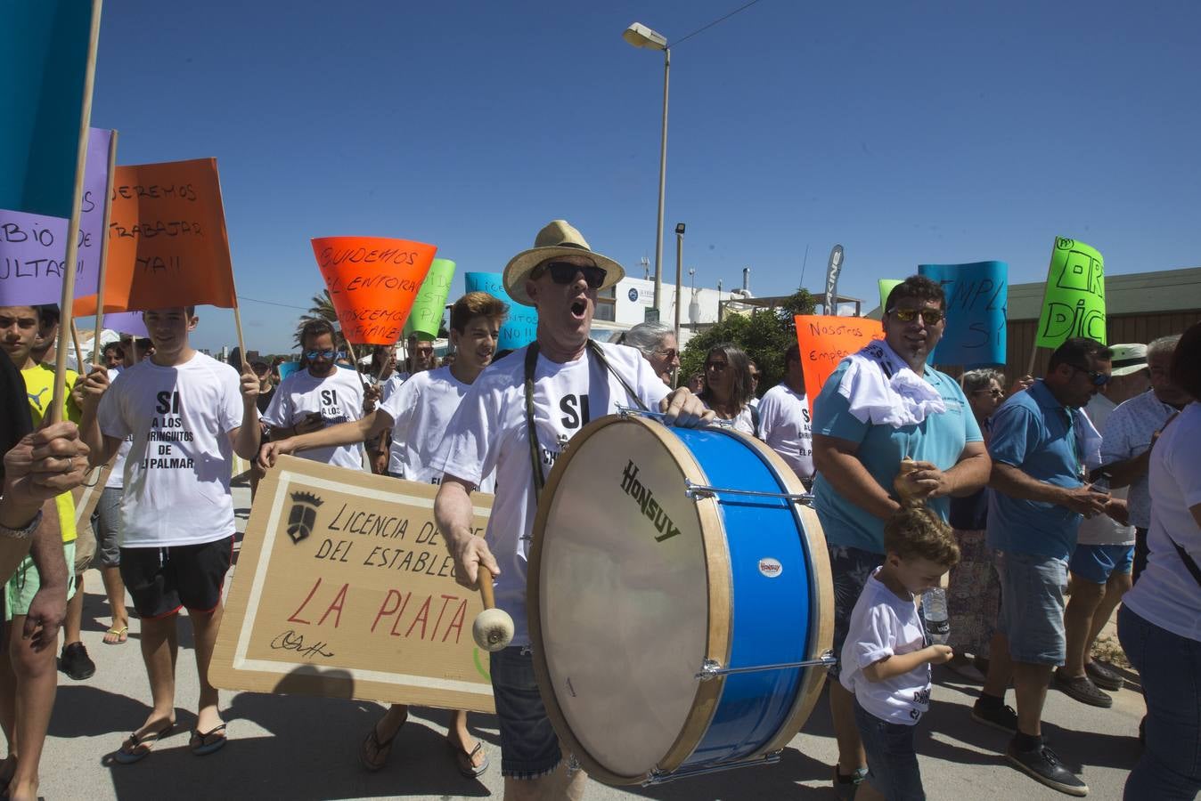 Manifestación en El Palmar