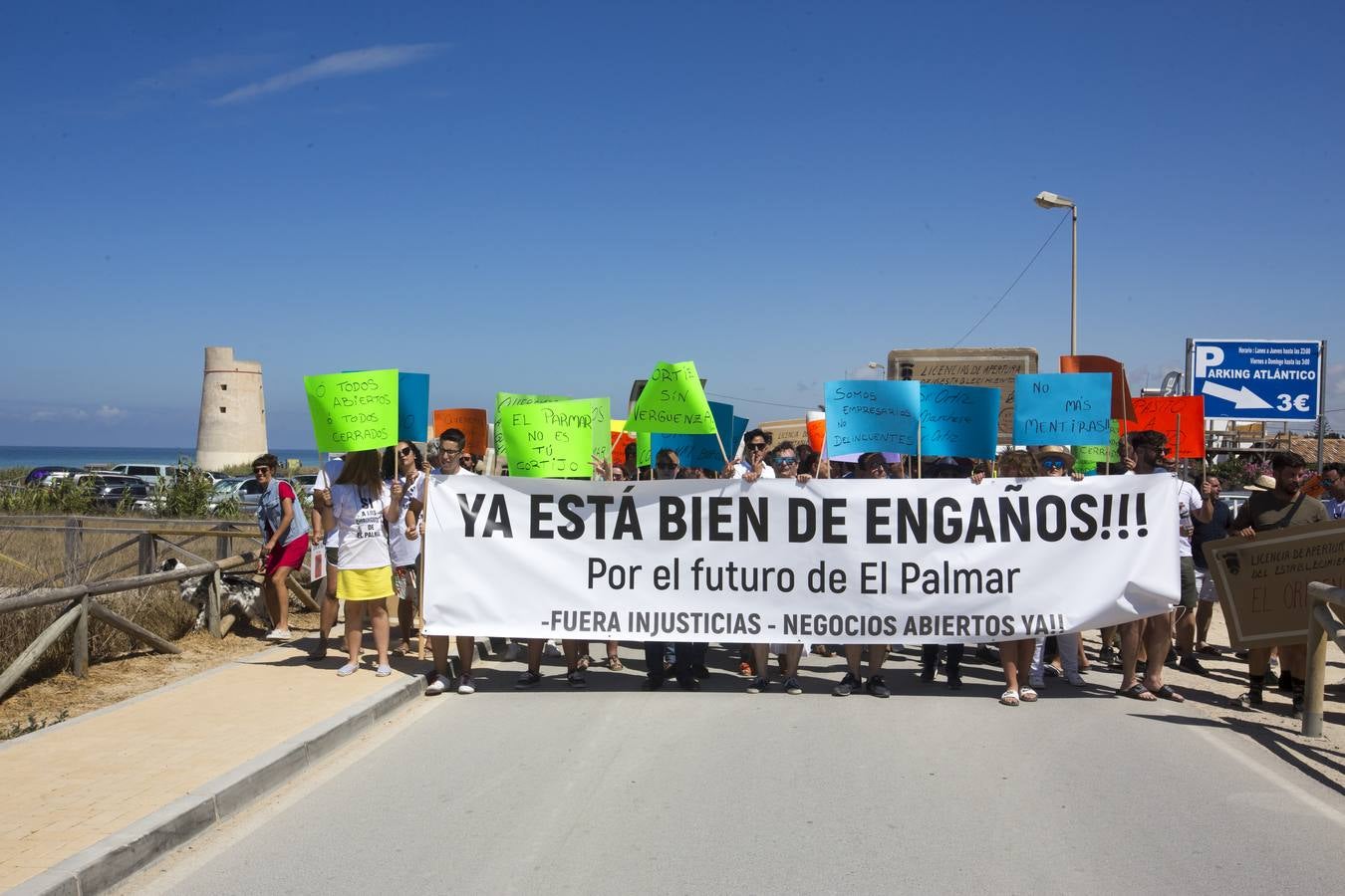 Manifestación en El Palmar