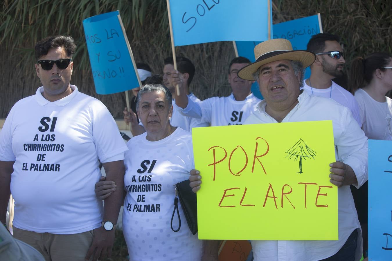 Manifestación en El Palmar