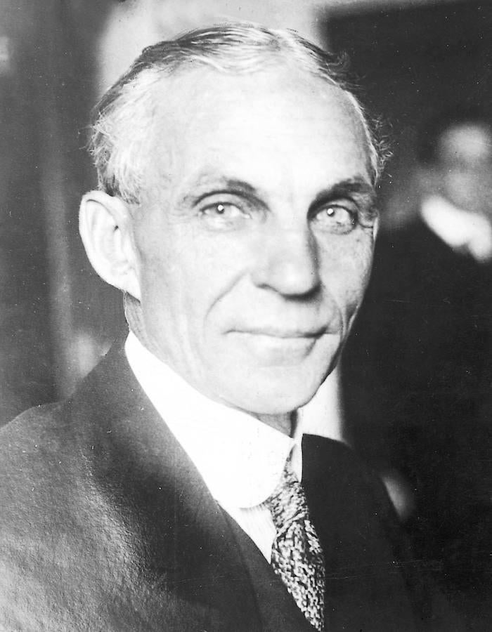 Retrato de Henry Ford. 