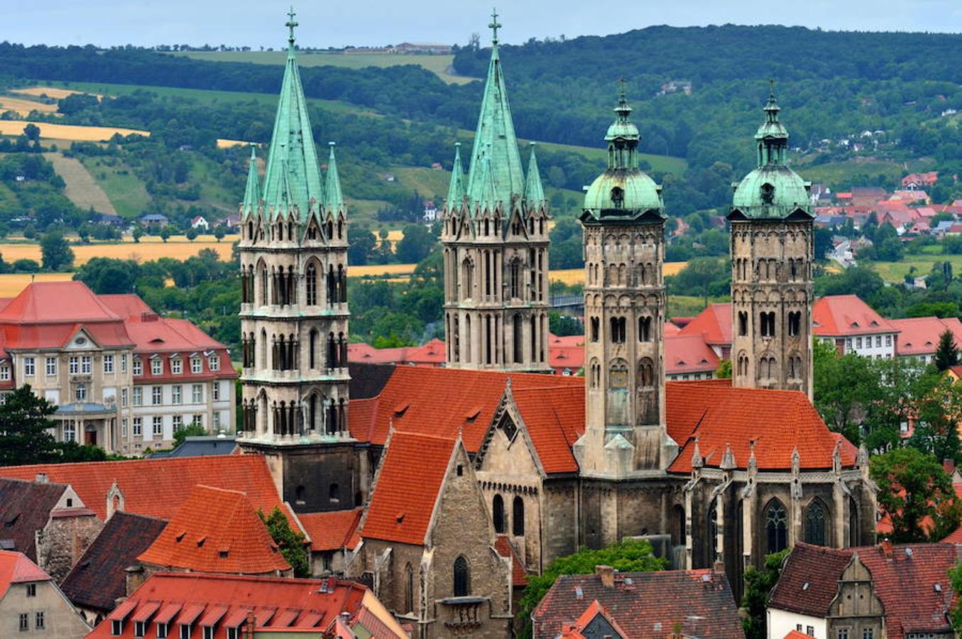 La Catedral de Naumburgo, «testimonio excepcional» del arte y la arquitectura de la Edad Media, en palabras de la Unesco.. 