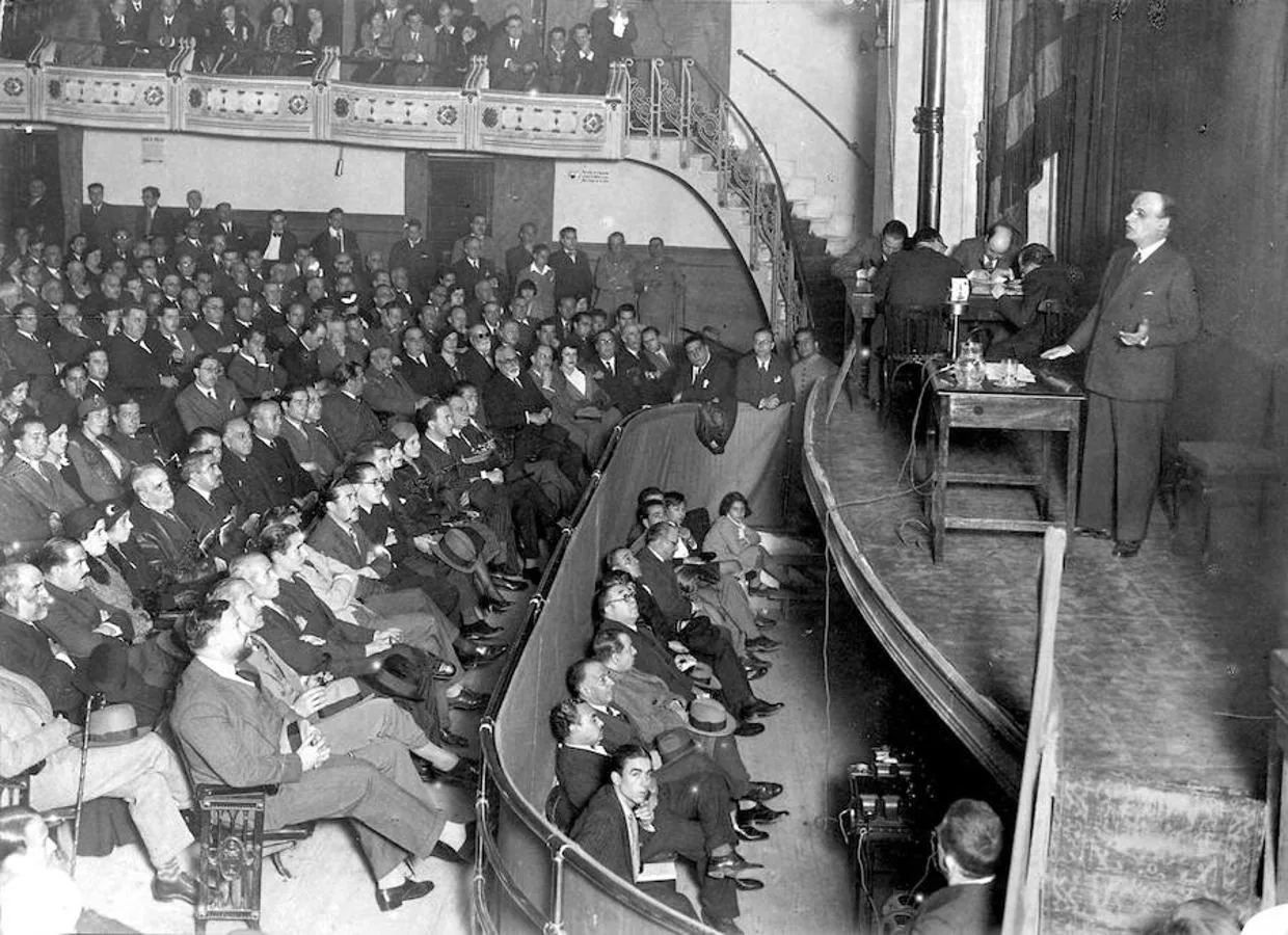 Conferencia de José Ortega y Gasset. 