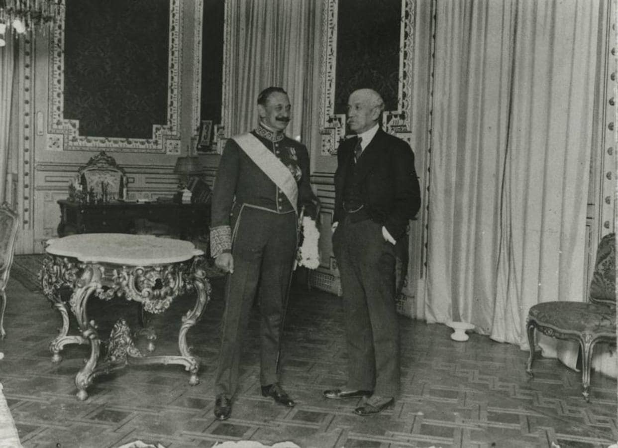 Eduardo Dato con el marqués de Alhucemas, Manuel García Prieto. 