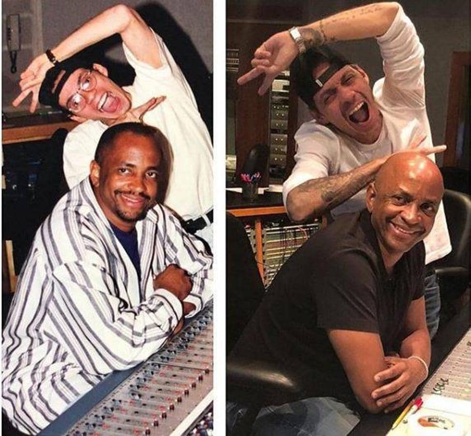 Marc Anthony. El cantante ha retado a sus seguidores a encontrar las diferencias en estas dos fotos con Sergio George, una de 1995 y otra de 2018
