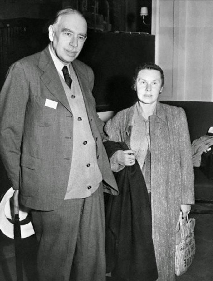 John Maynard Keynes y Lidia Lopkova en Londres. 