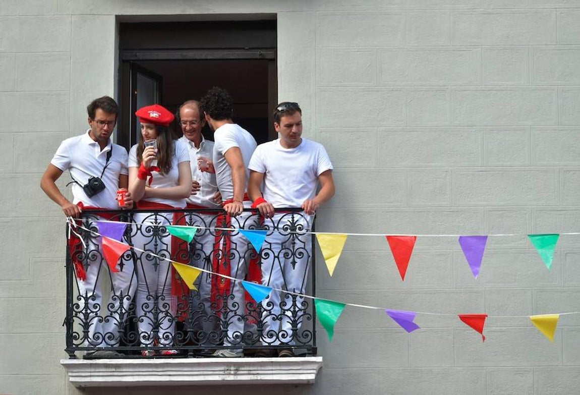 En imágenes: el chupinazo de San Fermín 2018