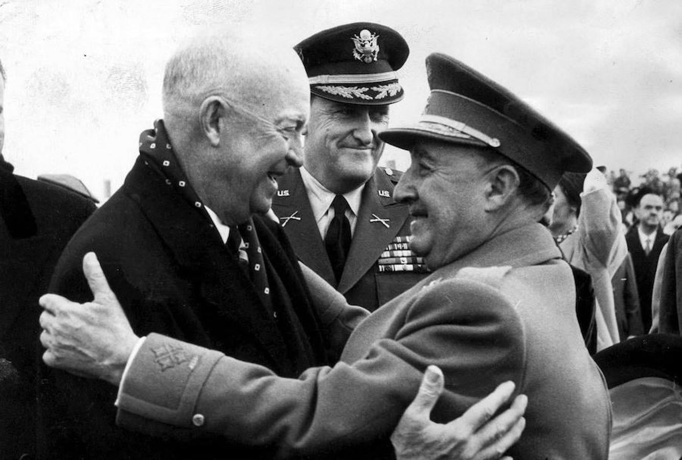 Franco recibe a Eisenhower en 1959. 