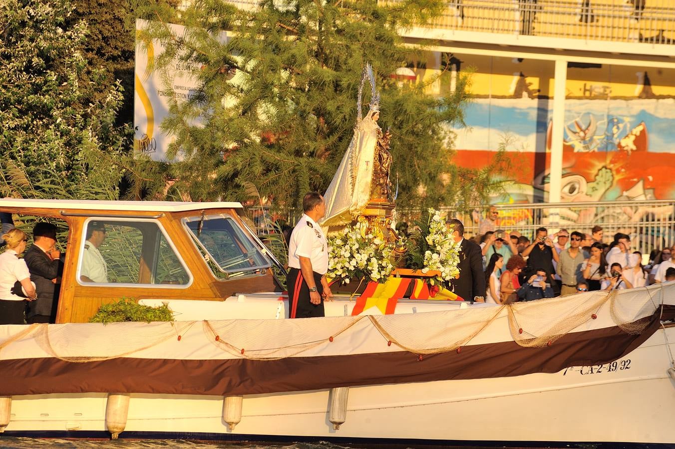 Procesión fluvial de la Virgen del Carmen de Calatrava