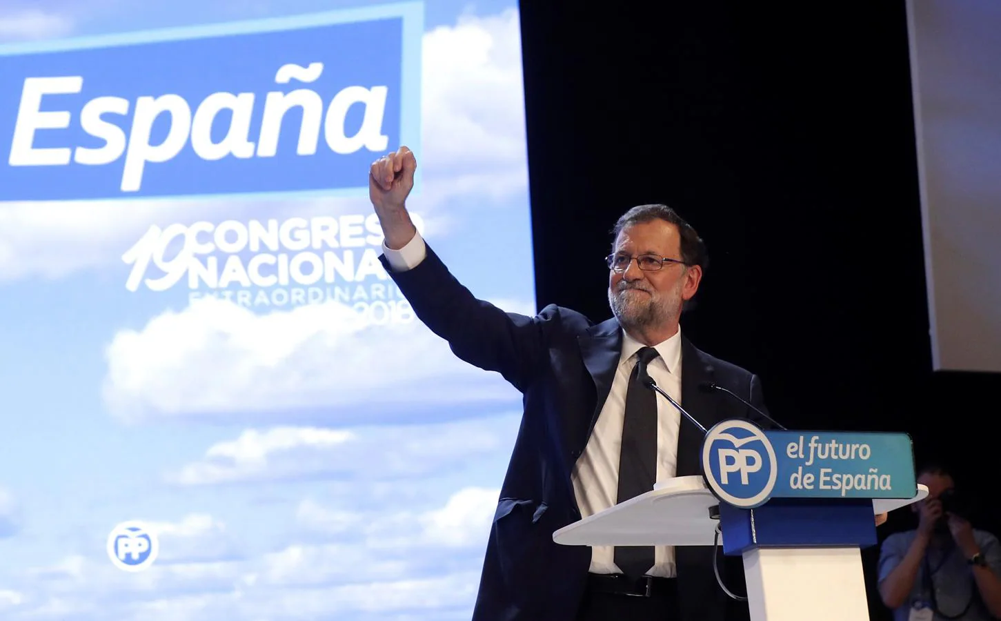 Rajoy, durante su discurso en el Congreso Nacional del PP. 
