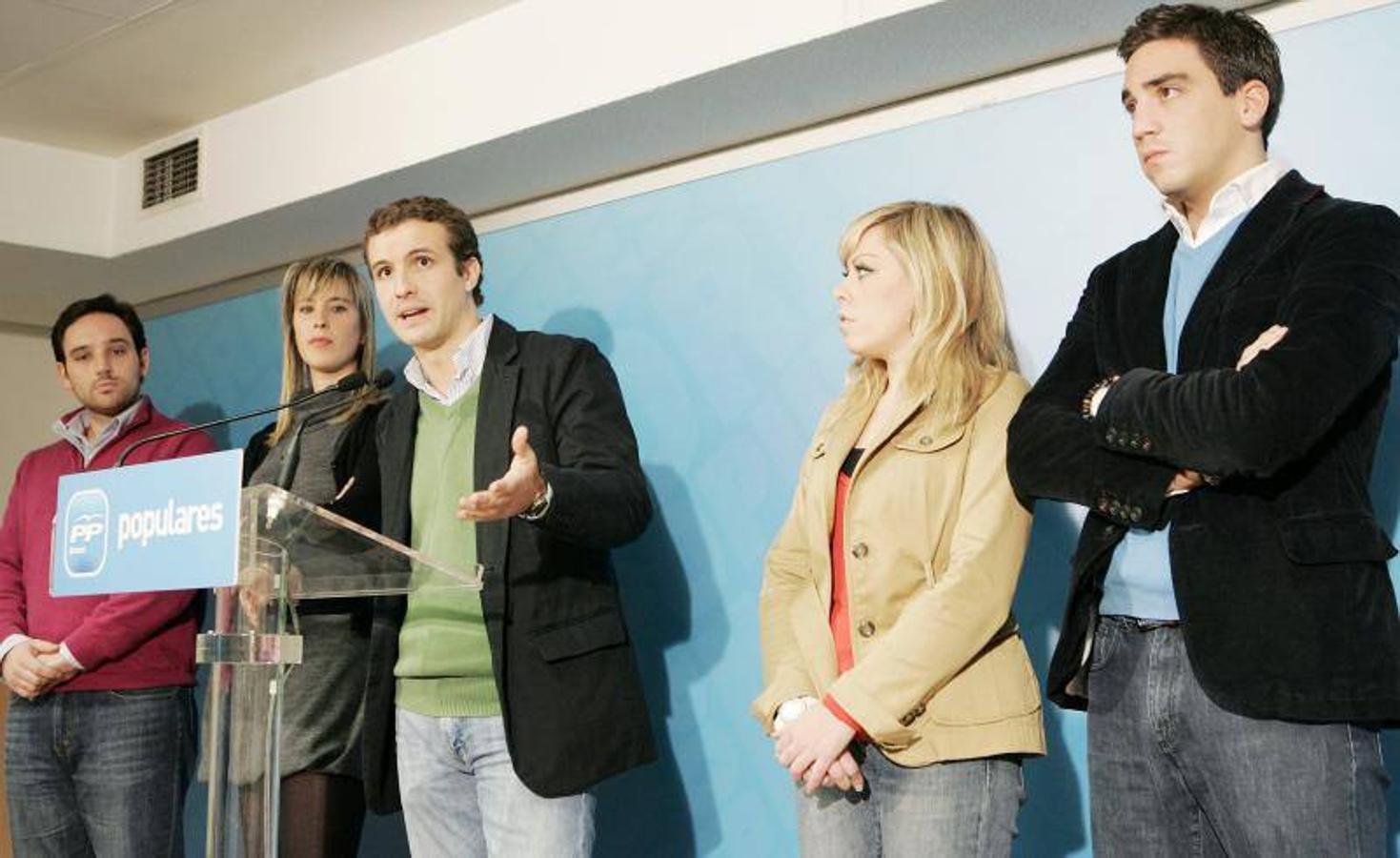 Casado como presidente de NNGG en el año 2008. 