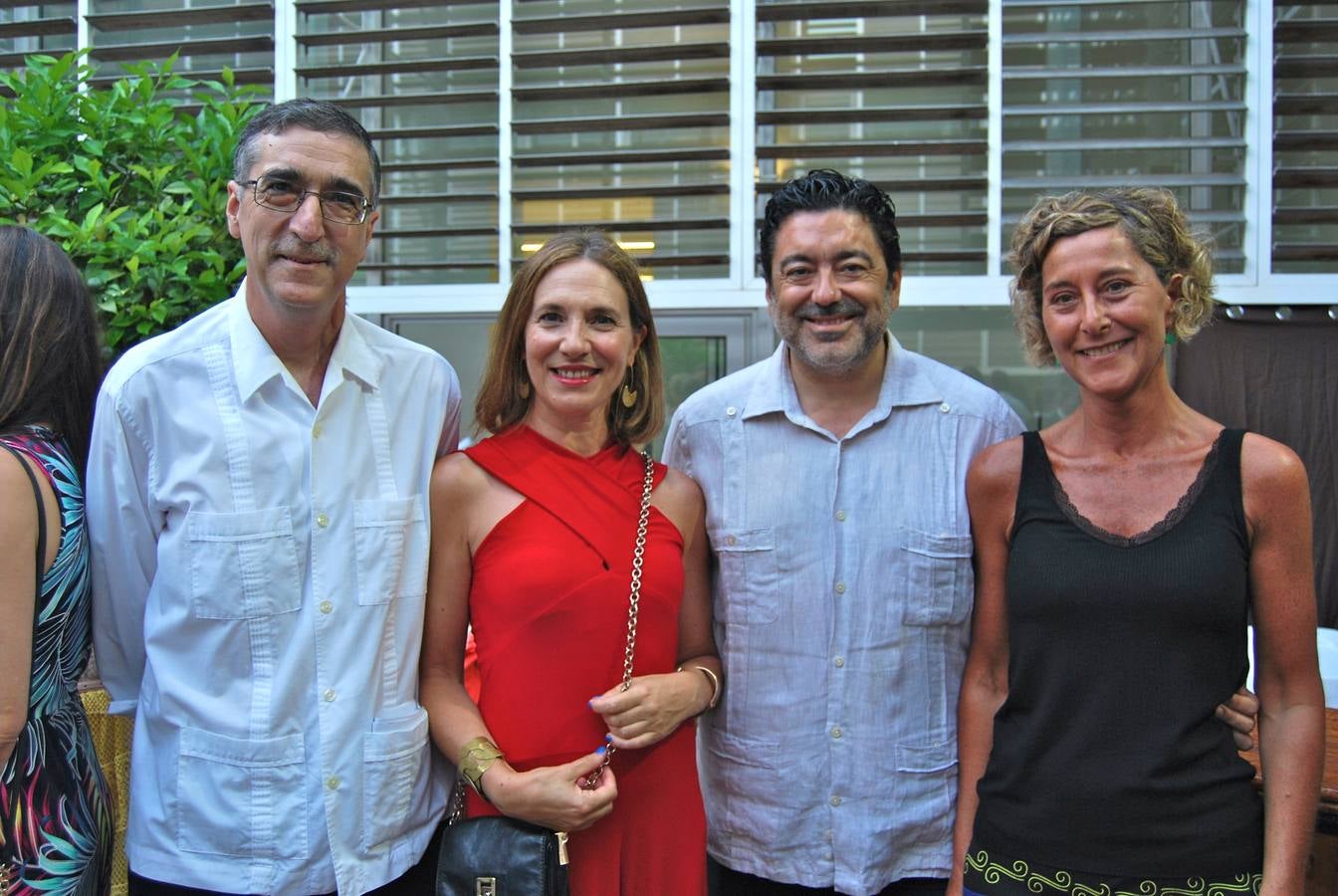 Juan Manzorro, Lourdes Acosta, Javier Benítez y Mónica de Ramón. 