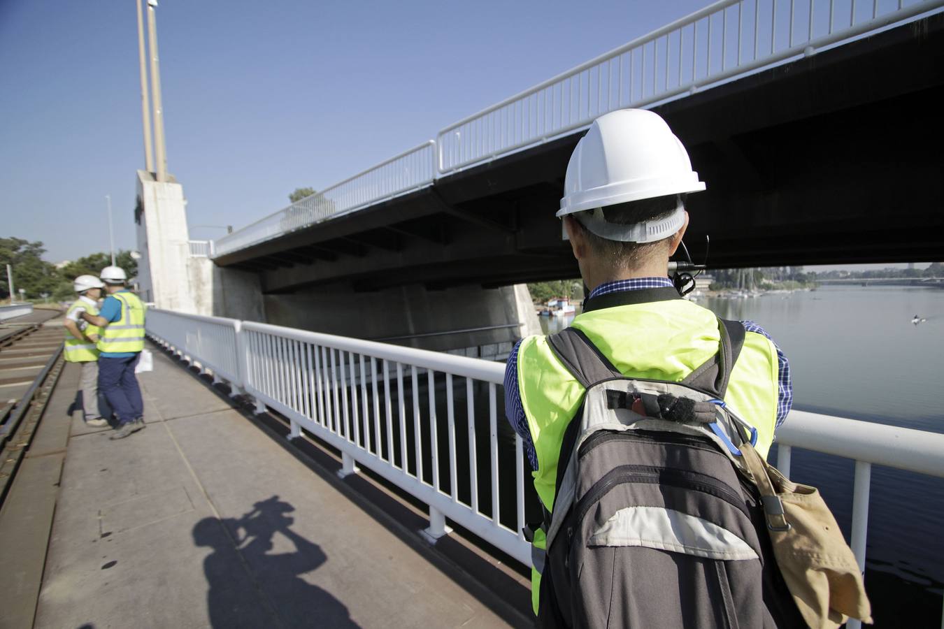 Así se encuentran las obras del puente de las Delicias en Sevilla