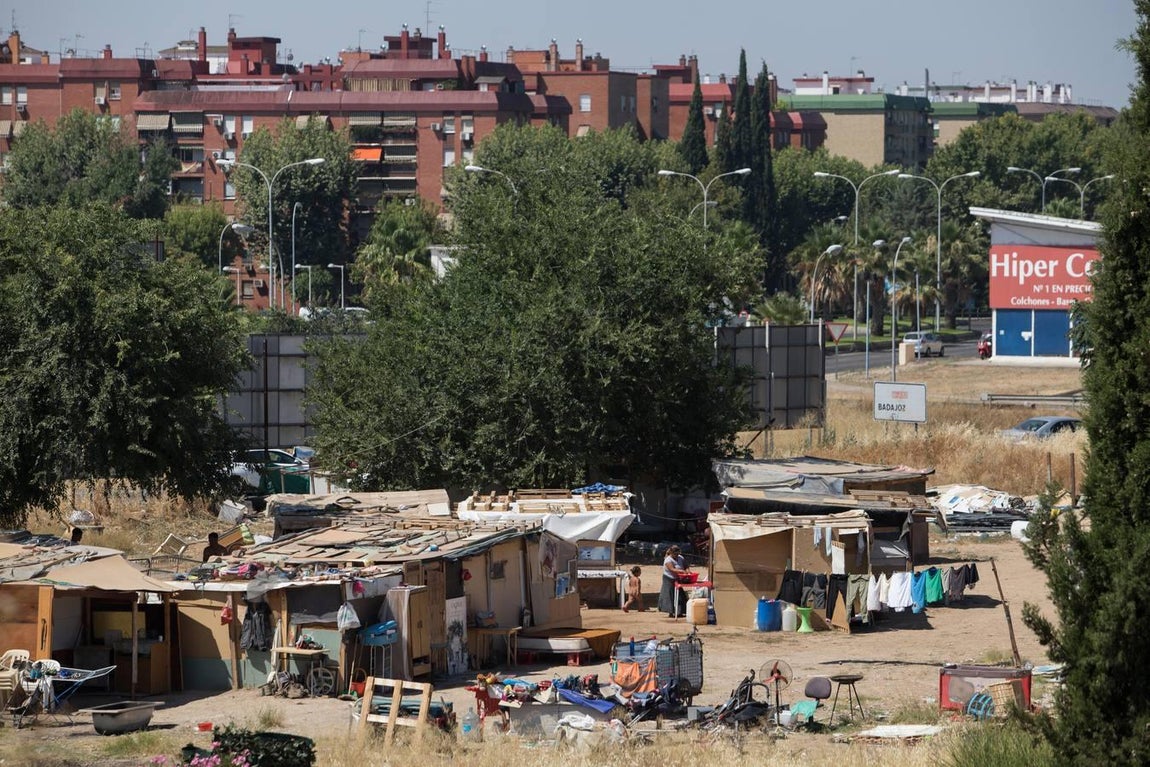 El asentamiento de chabolas en el camino Carbonel, en imágenes