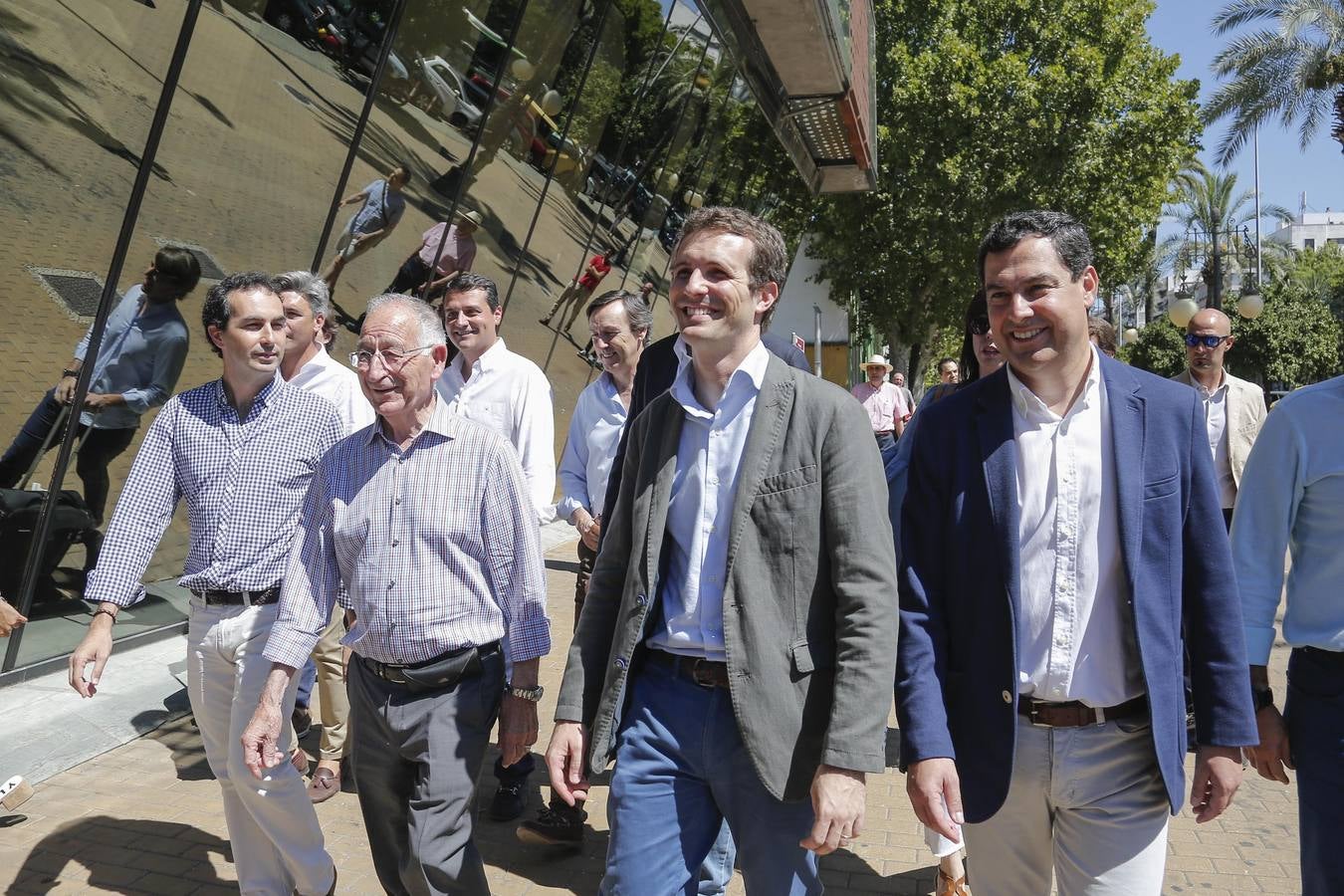 La primera visita de Pablo Casado a Andalucía, en imágenes