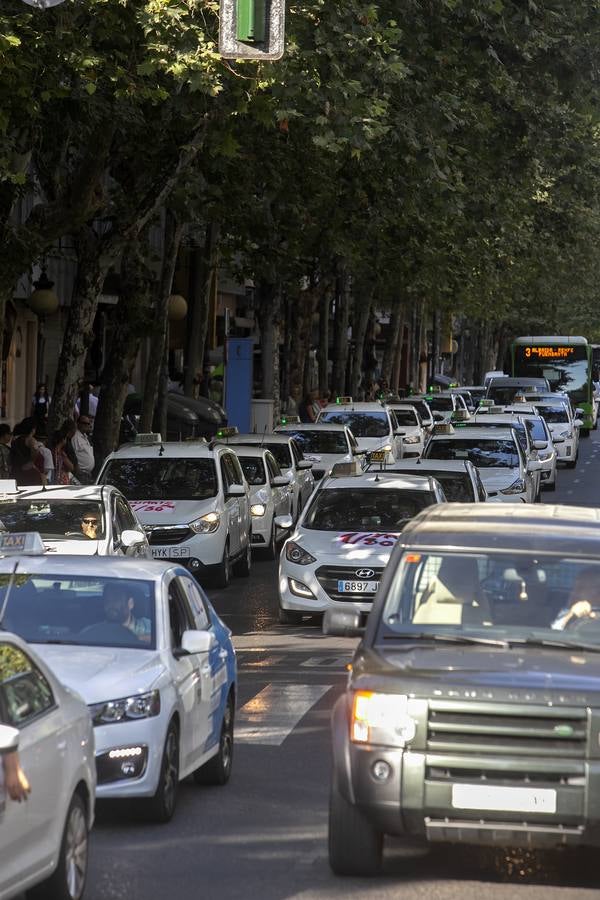 La marcha de los taxistas por Córdoba, en imágenes