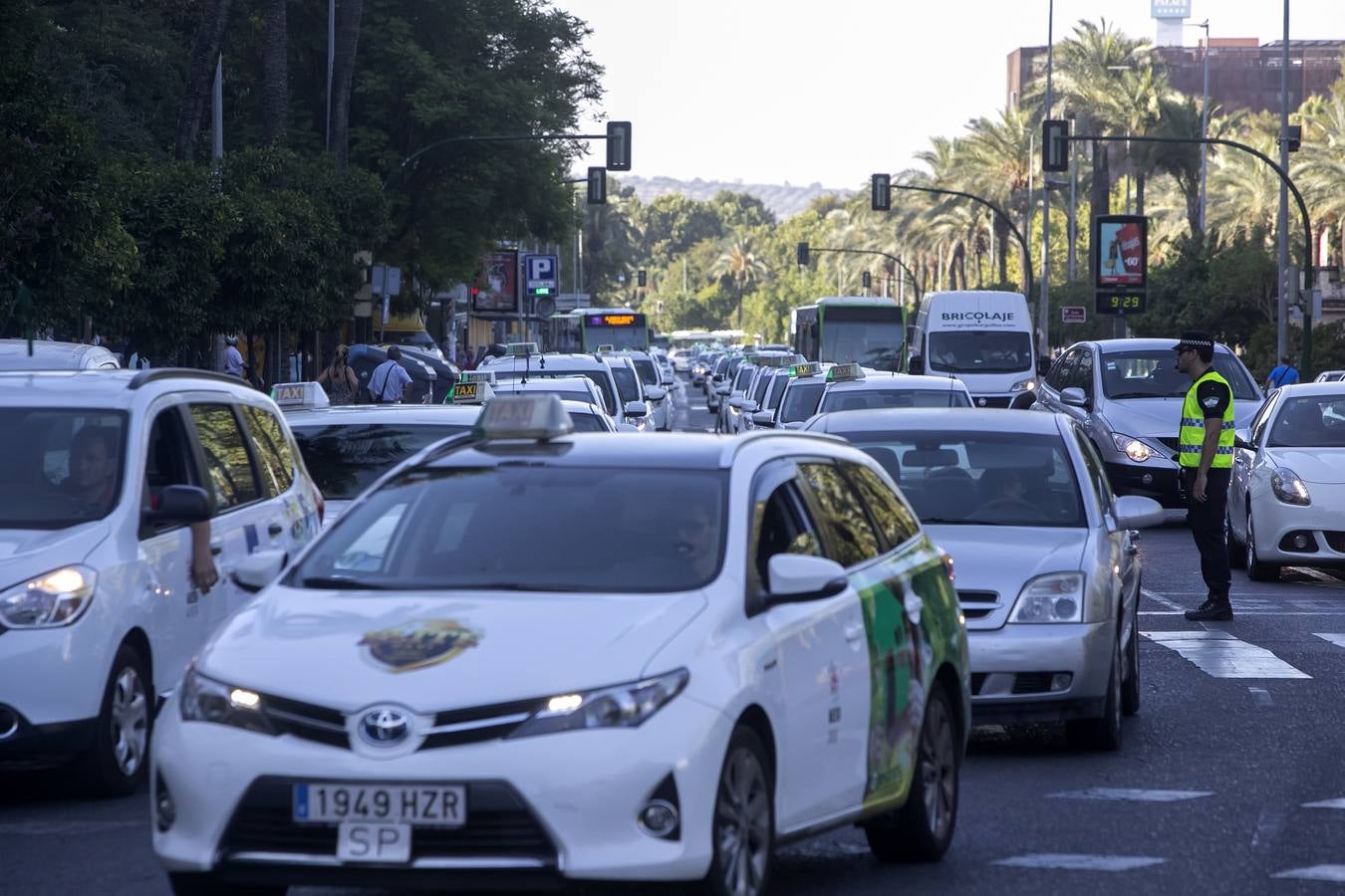 La marcha de los taxistas por Córdoba, en imágenes