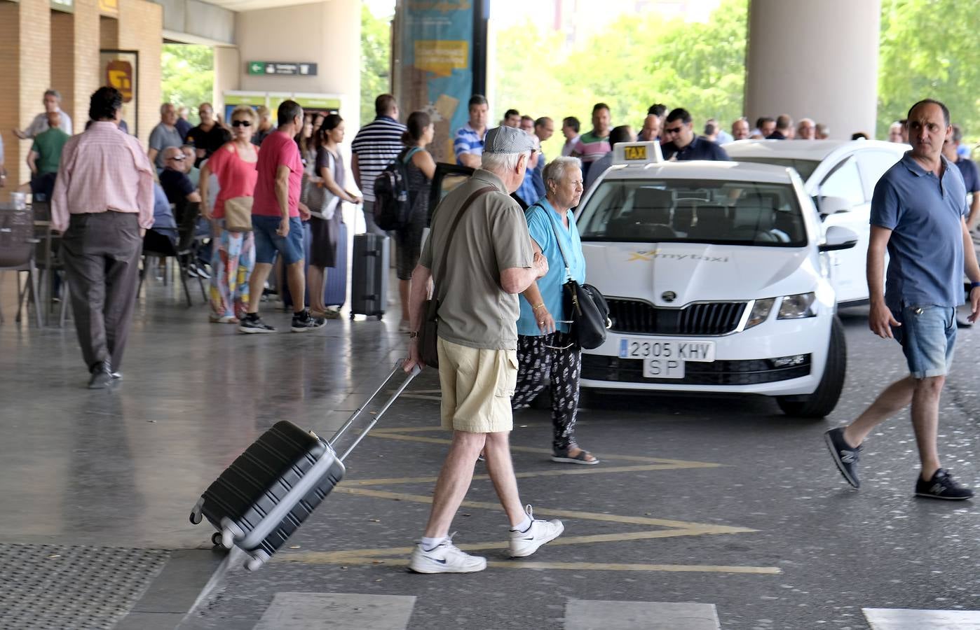 La huelga de taxis, en imágenes