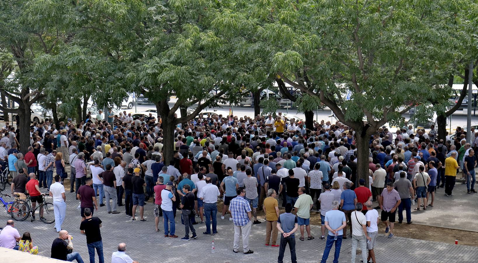 La huelga de taxis, en imágenes