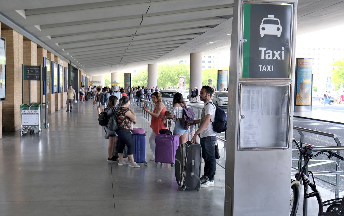 La huelga de taxis, en imágenes