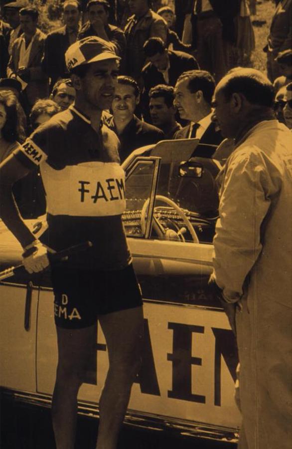 «El Águila de Toledo» durante el Tour de Francia. 