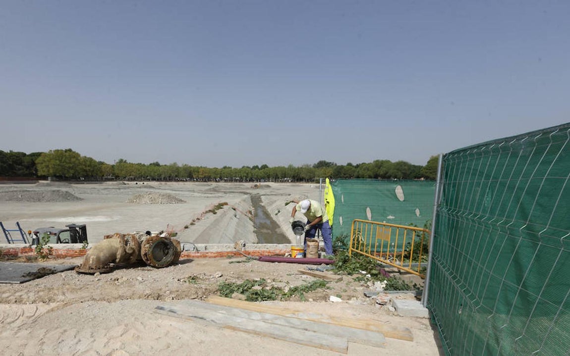 11.. Una vez que finalicen los trabajos, el lago se llenará con agua reciclada