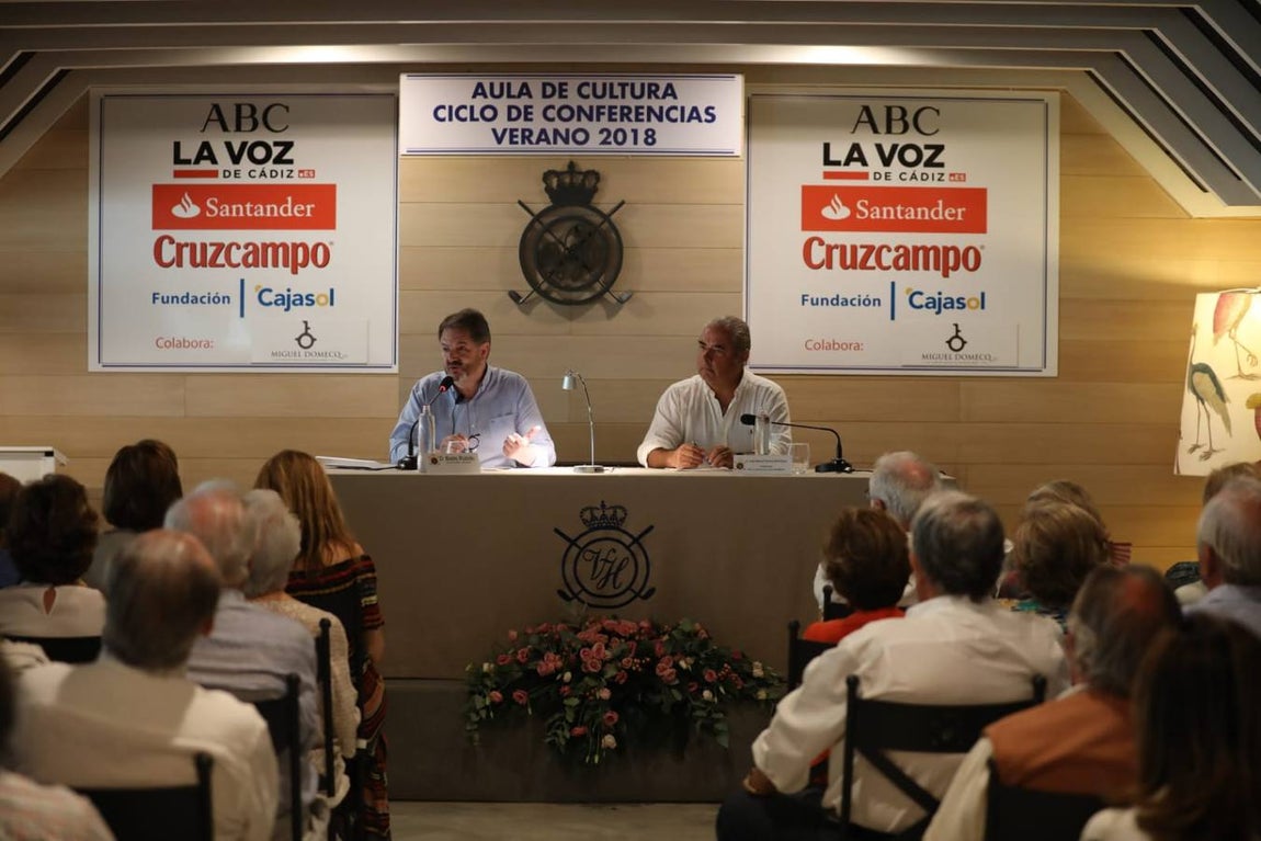 Bieito Rubido, en el Aula de Cultura del Club de Golf de Vista Hermosa
