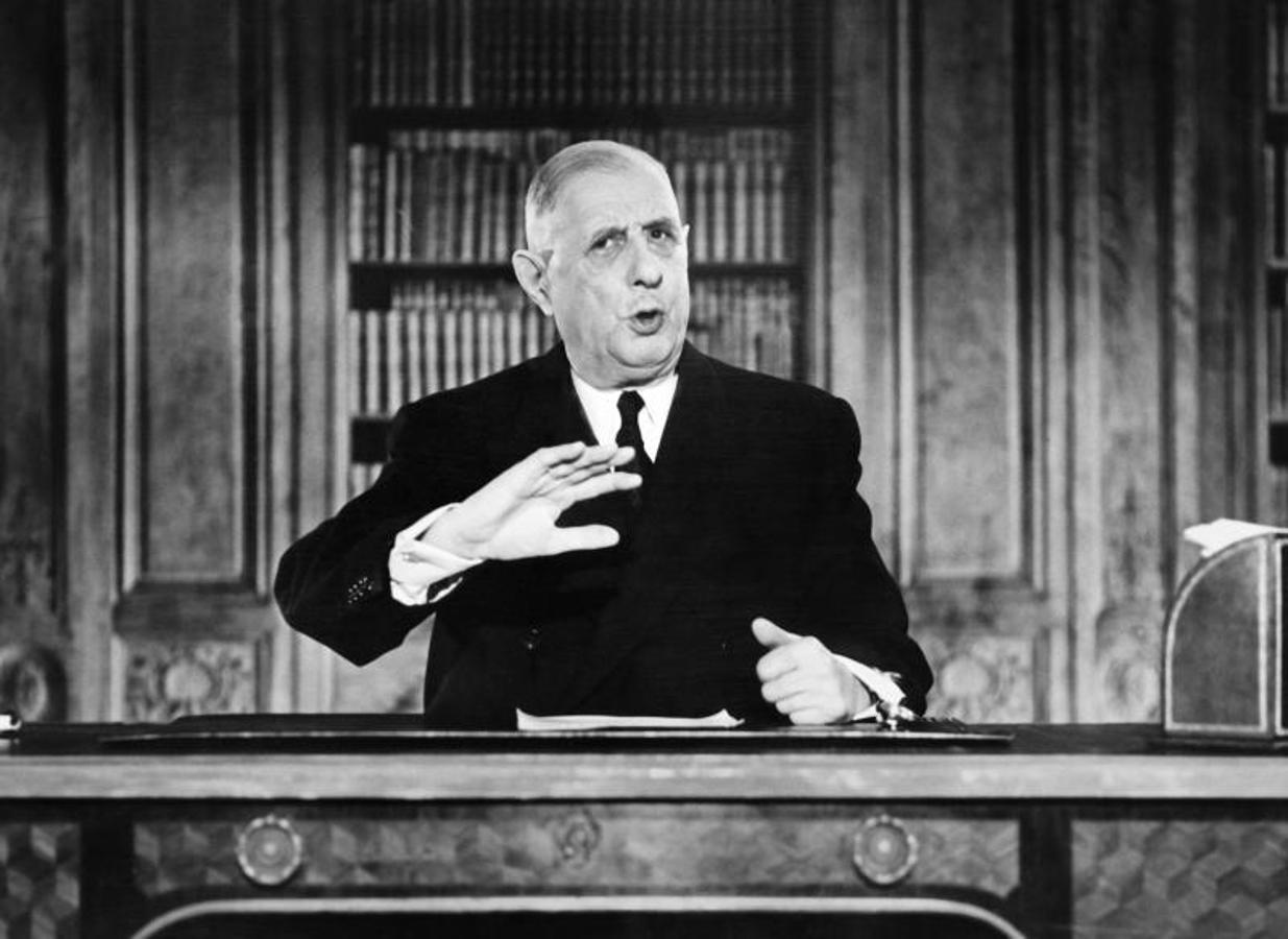 Discurso de fin de año de De Gaulle en la televisión francesa en 1962. 