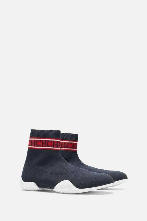 Botín CK Knit en color azul y rojo. Precio 148€ (antes: 295€)