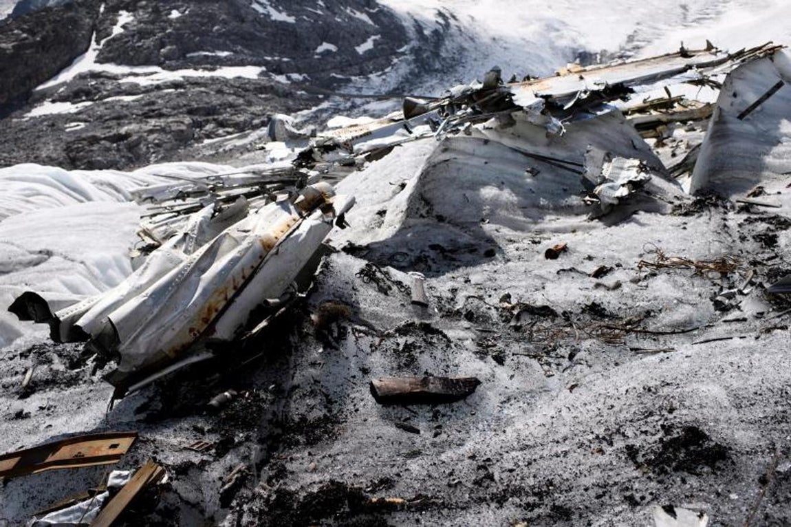 Restos del C-53 Skytrooper Dakota. 