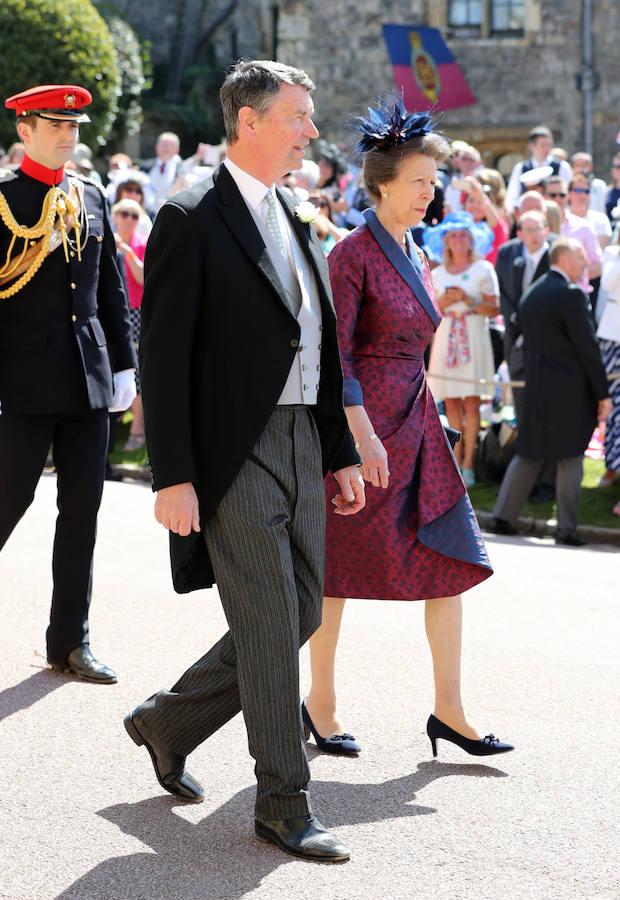 2018. Junto a su marido en la boda real de su sobrina el Príncipe Harry con la exactriz Meghan Markle