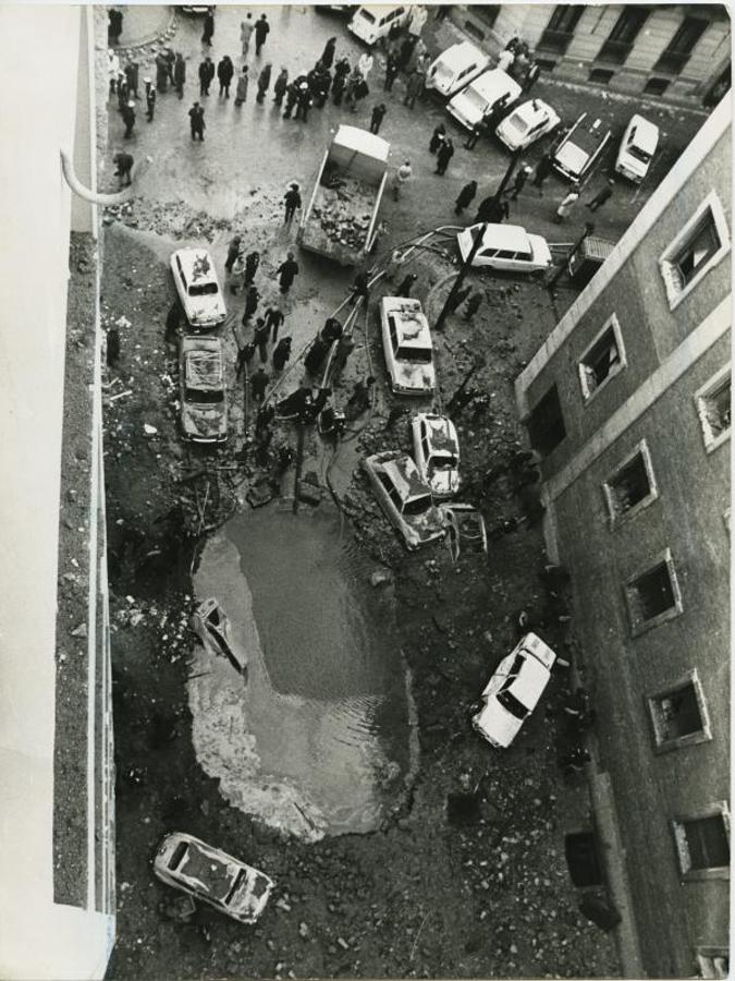Lugar del atentado de ETA en el que Carrero Blanco perdió la vida. 