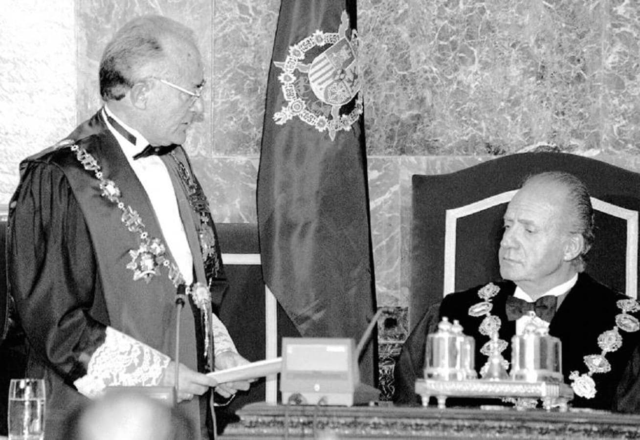 Juan Carlos I preside la apertura del Año Judicial. 