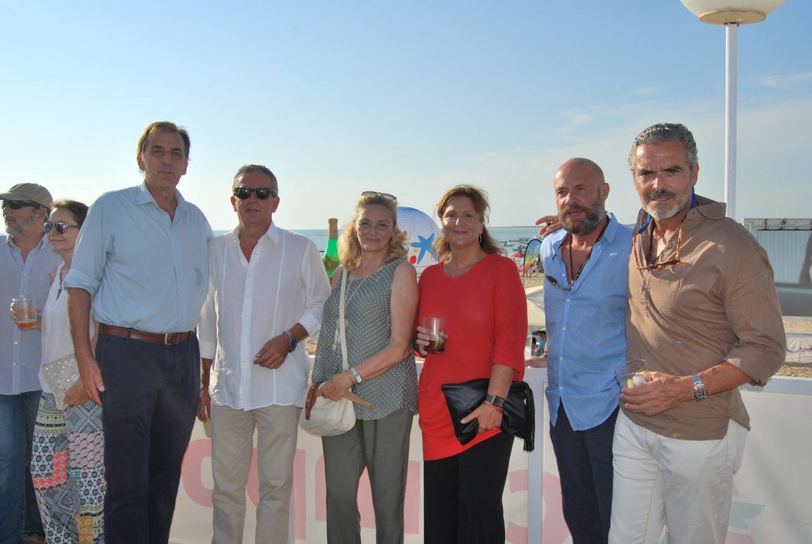 Manuel Ruiz Rojas, Agustín Sánchez (vicepresidente de la Sociedad de Carreras de Sanlúcar), Kai Sánchez, Esther Hermoso de Mendoza, Pablo Comas y David Márquez. 