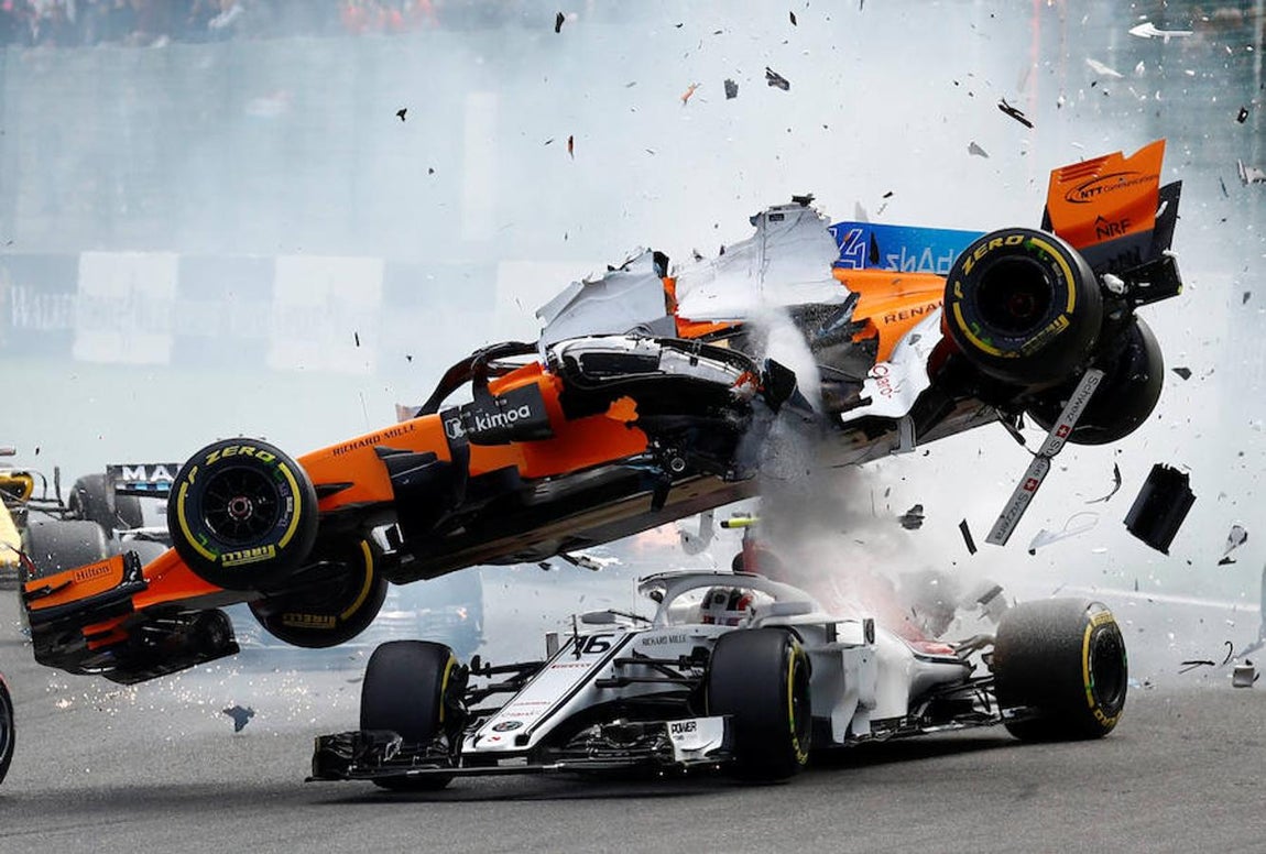 Las impactantes imágenes del accidente de Fernando Alonso