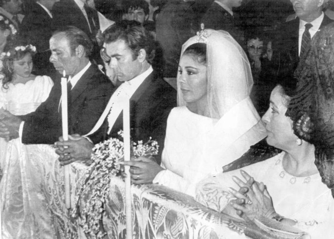 Boda entre la cantante Isabel Pantoja y el torero Francisco Rivera. 