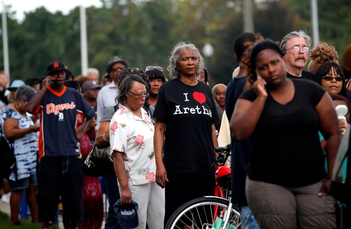 La despedida de Detroit a Aretha Franklin, en imágenes