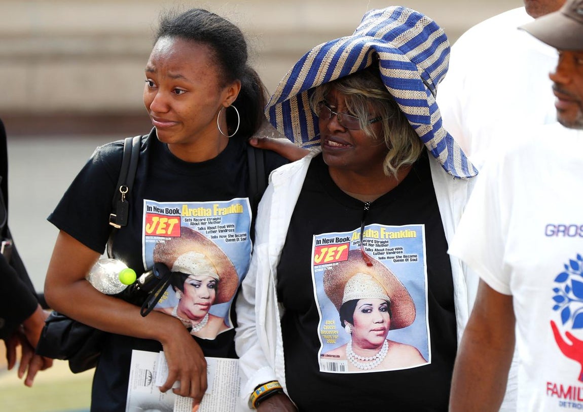 La despedida de Detroit a Aretha Franklin, en imágenes