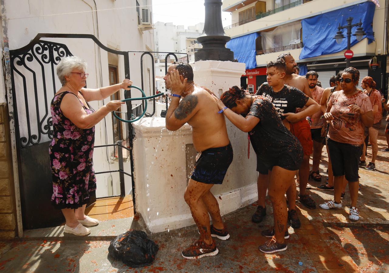 Las mejores imágenes de la Tomatina de Buñol 2018. 