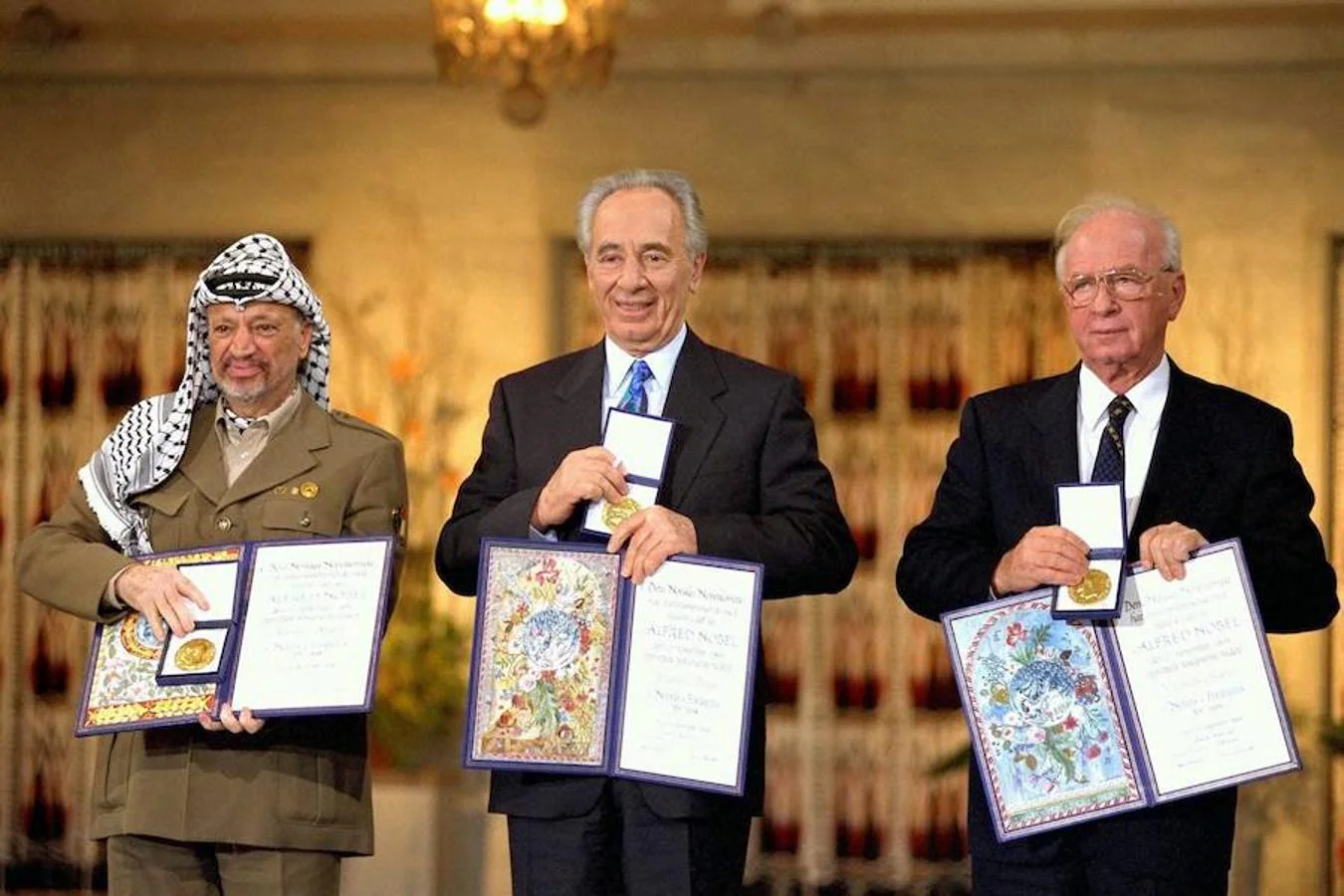 Isaac Rabin y Yasser Arafat: dos pacificadores sin legado de paz