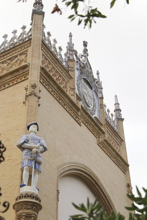 Así han quedado las fachadas y cerámicas del Pabellón Real tras su restauración