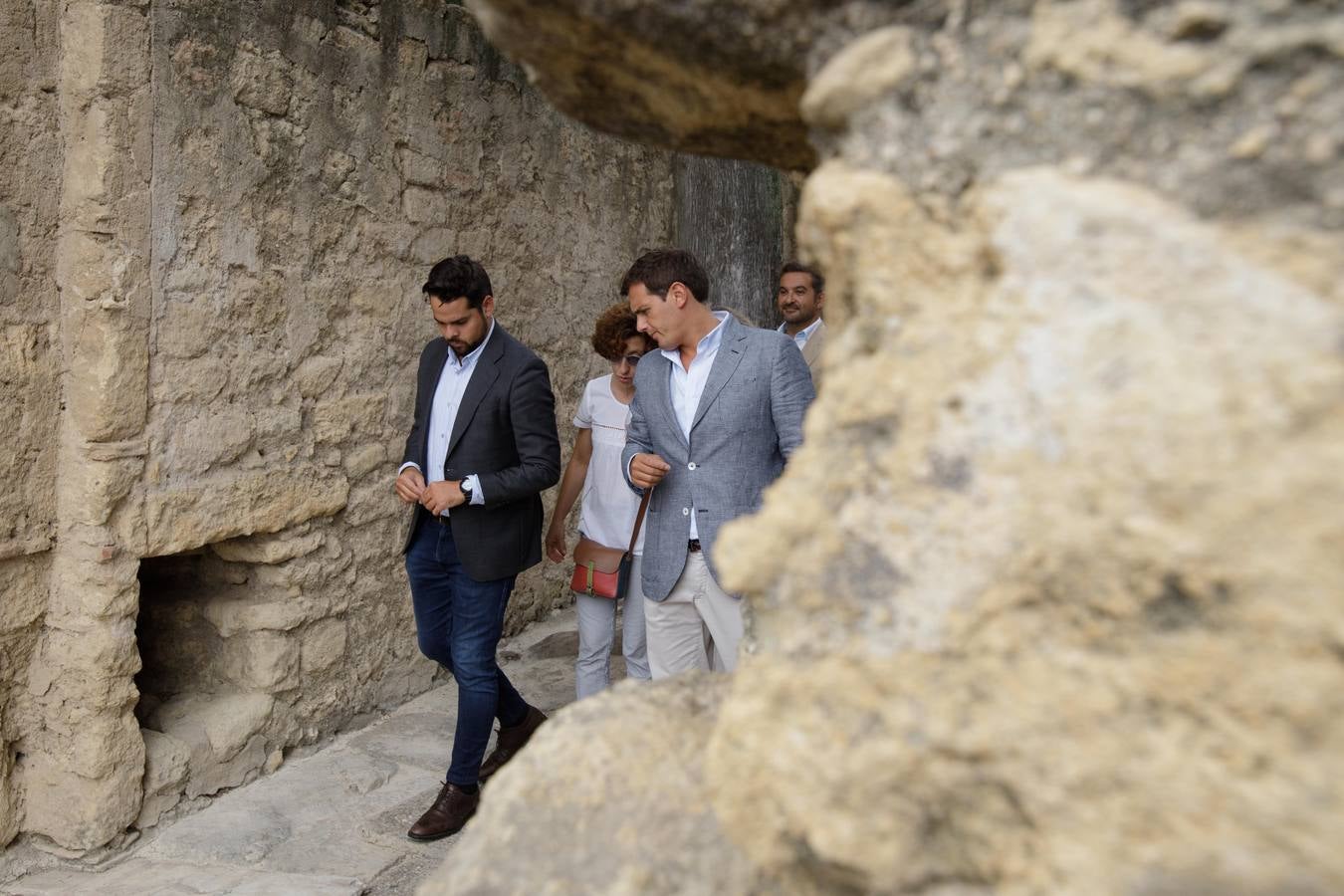 La visita de Albert Rivera a Medina Azahara, en imágenes