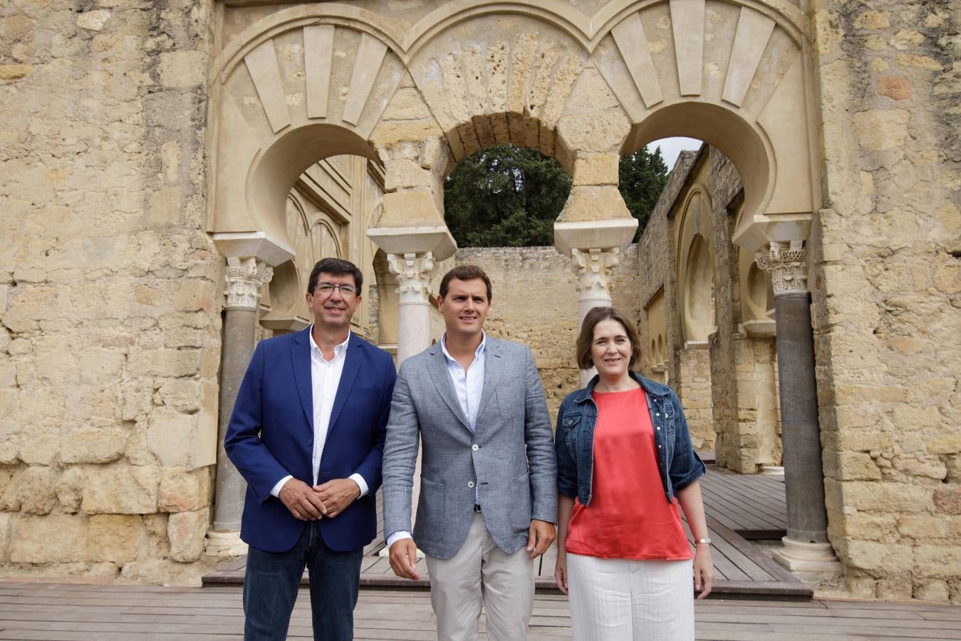 La visita de Albert Rivera a Medina Azahara, en imágenes