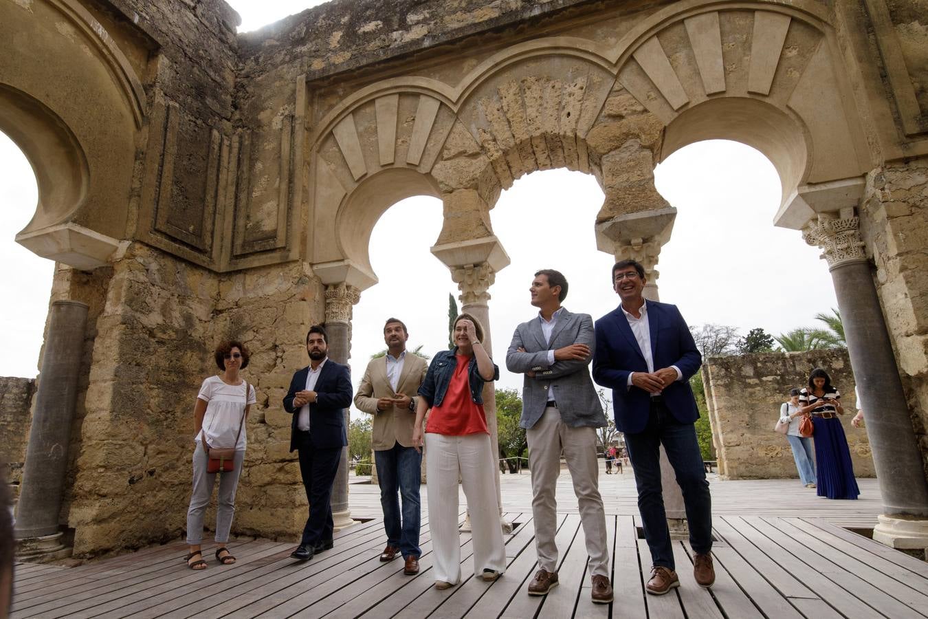 La visita de Albert Rivera a Medina Azahara, en imágenes