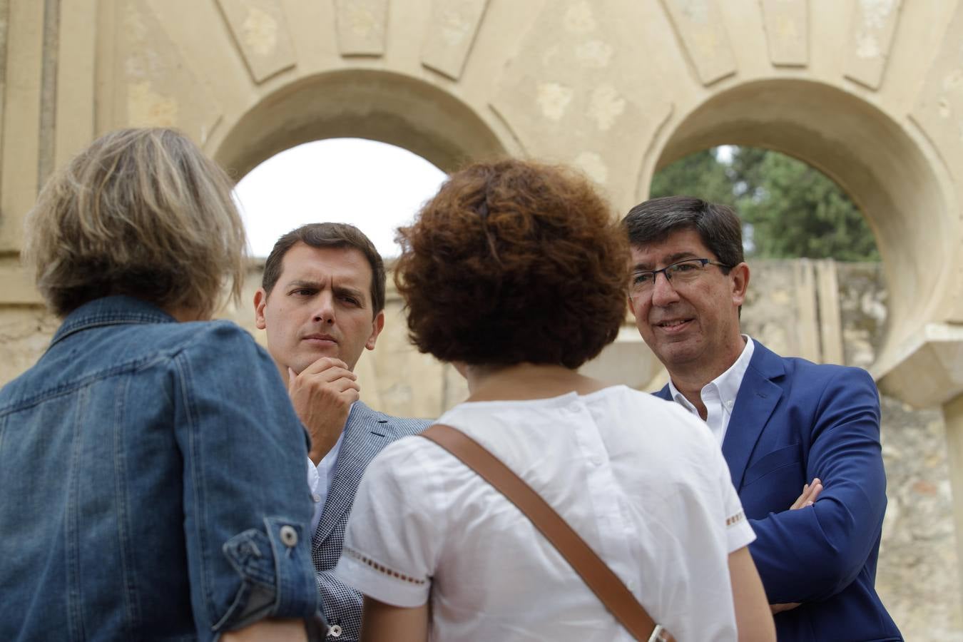 La visita de Albert Rivera a Medina Azahara, en imágenes