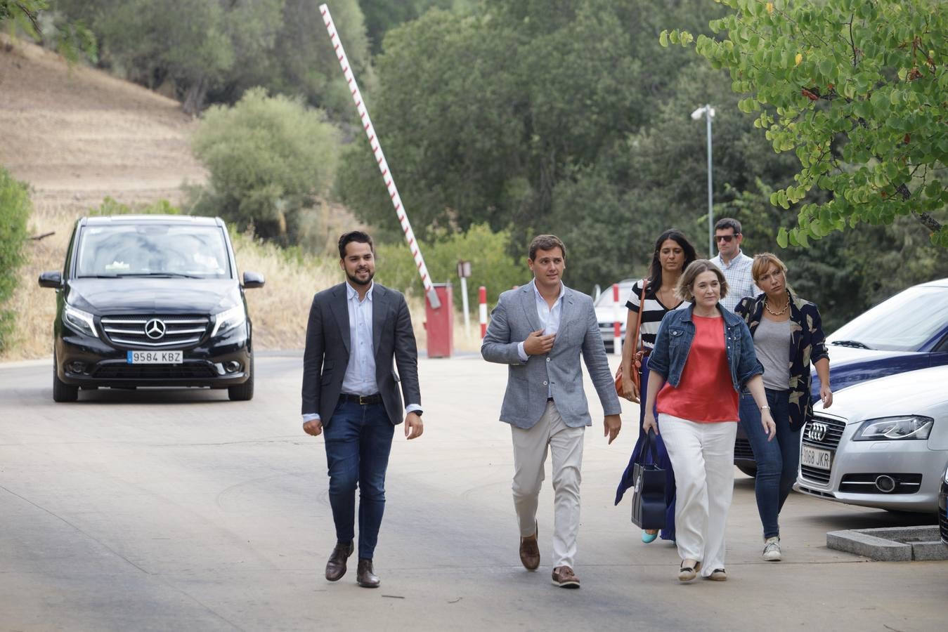 La visita de Albert Rivera a Medina Azahara, en imágenes