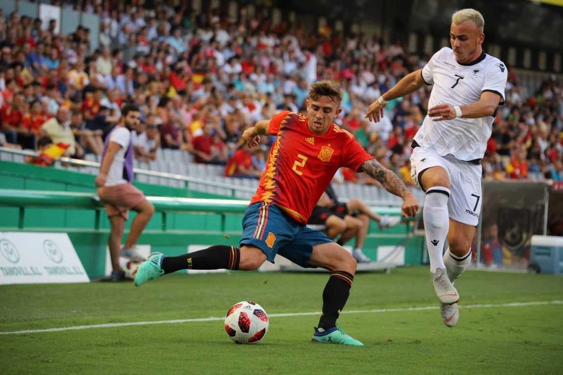 Selección de imágenes del España-Albania